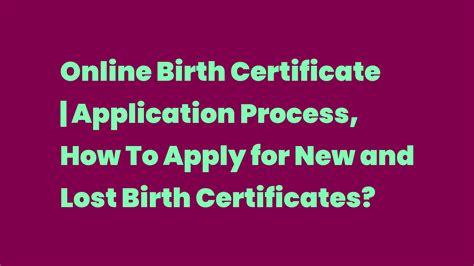 Online Certificate Application .